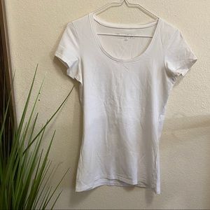 Plain white tee